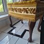 Vintage MidCentury 1950s Tapestry sewing box foorstool Image 10