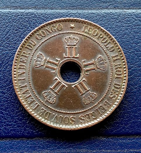 1894 Belgian Congo 10 Centimes