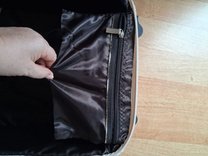 Brown 3 Piece Snake Skin Luggage Set