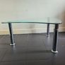 Teardrop shaped glass table Image 5
