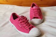 superdry canvas trainers size 5 pink in fab condition