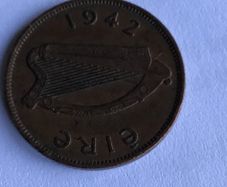 1942 Irish Halfpenny