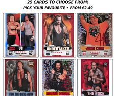 WWE Slam Attax Trading Cards - Choose from 25-Choose Your Wrestler - Topps