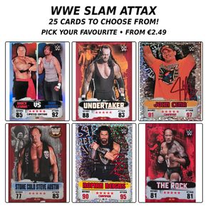 WWE Slam Attax Trading Cards - Choose from 25-Choose Your Wrestler - Topps