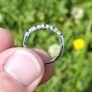 Brand New 9ct White Gold Sapphire & Diamond Eternity Ring Image 6