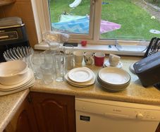 Cups, plates, glasses etc