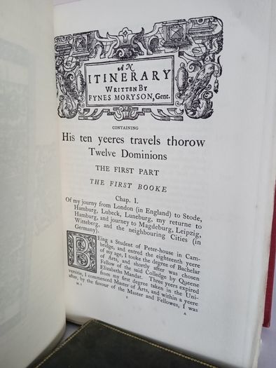 An Itinerary by Fynes Moryson Gent (4 Vol. Set) (PT226)