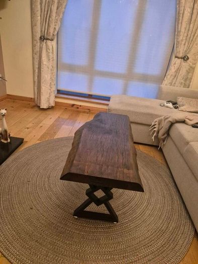Handmade Live Edge Oak Coffee Table