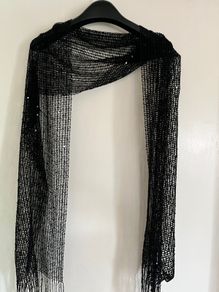 Net Scarf with shimmer