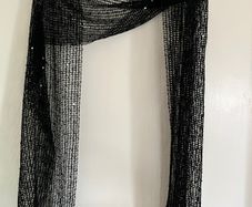 Net Scarf with shimmer