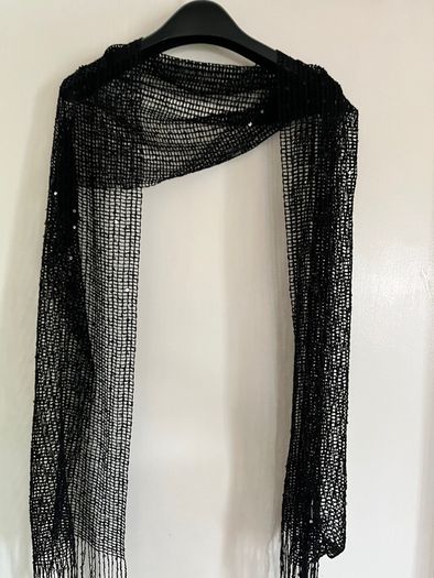 Net Scarf with shimmer