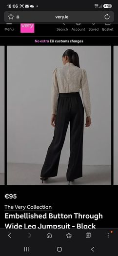 Womans embellished jumpsuit RRP 95suitable for wedding/ special occasion