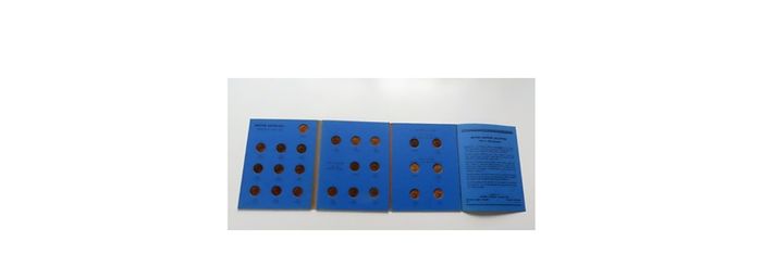 Farthings 1937 - 1956 Album With Full Set 24 Coins