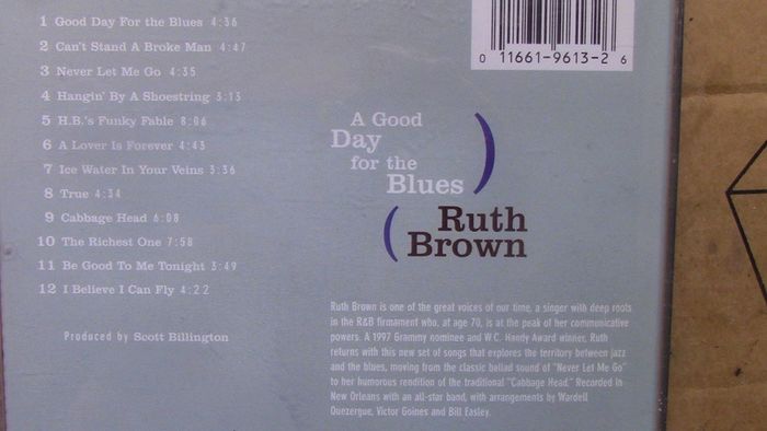 Ruth Brown - A Good Day For The Blues CD