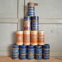 Edison Blue Amberol Record Cylinders