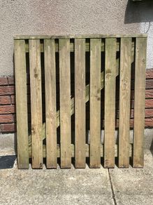 Rustic wooden gate pressure-treated 3ftx3ft approx
