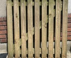 Rustic wooden gate pressure-treated 3ftx3ft approx