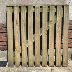 Rustic wooden gate pressure-treated 3ftx3ft approx