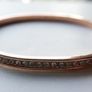 Vintage Gold Plated Sparkly Prong Set Crystal Bangle Bracelet Image 2