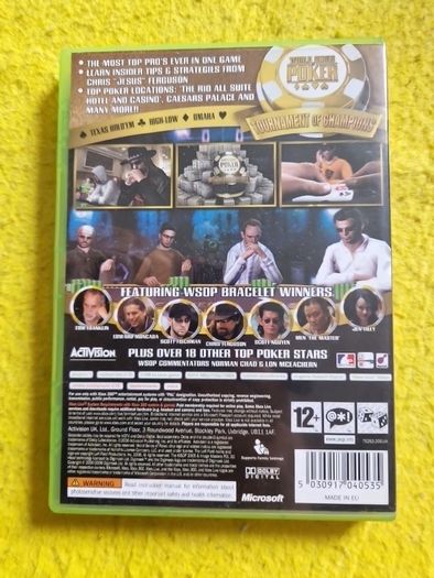 World Series of Poker Tourment of Champions 2007  Xbox 360 Games Original