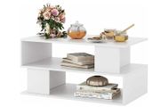 BRAND NEW 2 Tier Side/Coffee Table Rectangular Open Storage Shelf Living Room 90x50x45cm