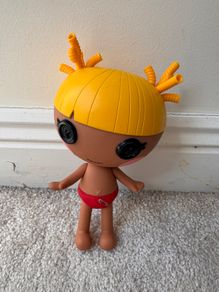 Lalaloopsy Littles Silly Hair Doll Scribbles Splash approx. 17 cm. Used Please see photos