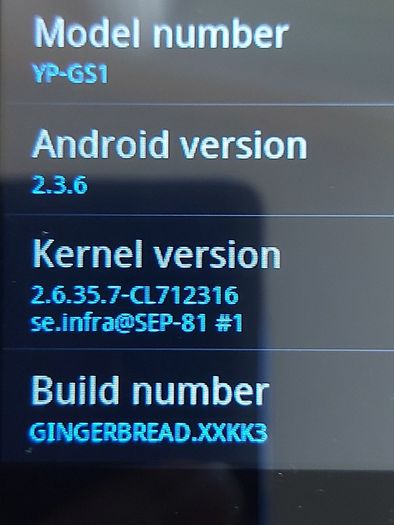 Samsung Galaxy S mobile phone, Model YP-GS1, in excellent condition