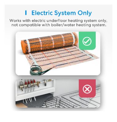 Smart Wi-Fi Thermostat MTS200 EU for Electric Underfloor Heating System