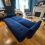 3 Seater Sofa Bed - Navy Blue Image 3