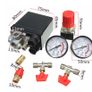 BRAND NEW Arrival Air Compressor Pressure Valve Switch Manifold Relief Regulator Gauges 180PSI 240V 45x75x80mm Image 5