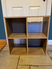 wooden storage cube