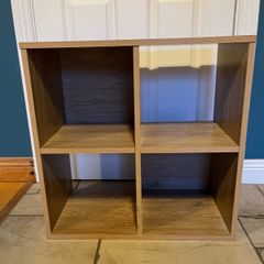 wooden storage cube