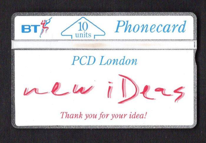 1991 United Kingdom 10 unit British Telecom New Ideas - Blank (Landis & Gyr) Phone card