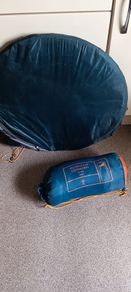 camping tent queshua with sleeping bag
