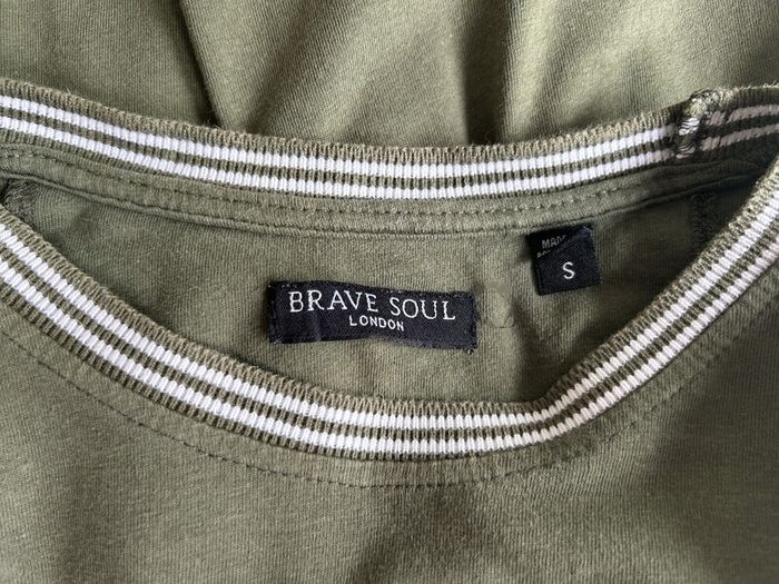 Khaki Green Short Sleeved Tee-shirt from Brave Soul