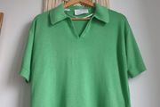 Selected femme green top size large