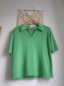 Selected femme green top size large