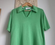 Selected femme green top size large