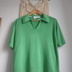 Selected femme green top size large