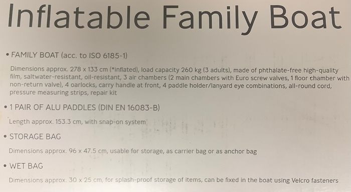 DINGHY three adult inflatable... brand new