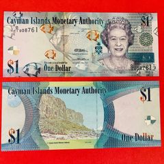 Cayman Islands  1 Dollar  2010. LOW SERIAL NUMBER. ( Uncirculated )