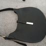Black faux leather Hand bag Image 3