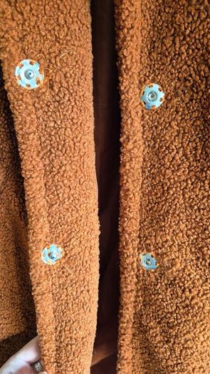 Rust Orange Teddy Coat