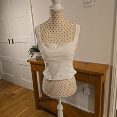 Berska ladies white top medium