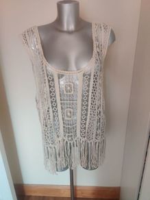 Atmosphere Nude crochet vest top size L/XL UK18 EU46 Perfect condition Postage included