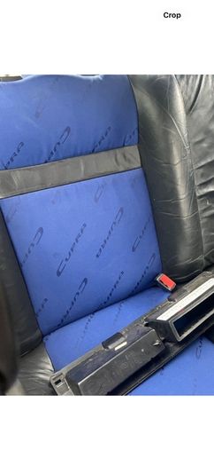 seat ibiza seats 6k2 blue half leather rare seats