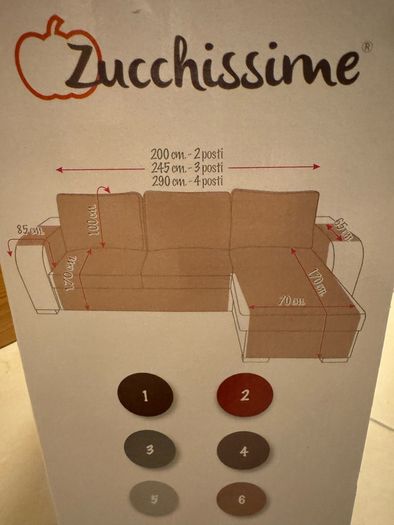 Italian 3-Seater Sofa Cover