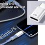 USB Type-C to iPhone Lightning Adapter White | Fast Charging & Data Transfer Image 2