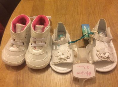 Baby girl age 0-3 month shoes - boots & sandals