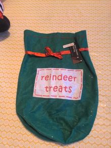 Reindeer treat sack